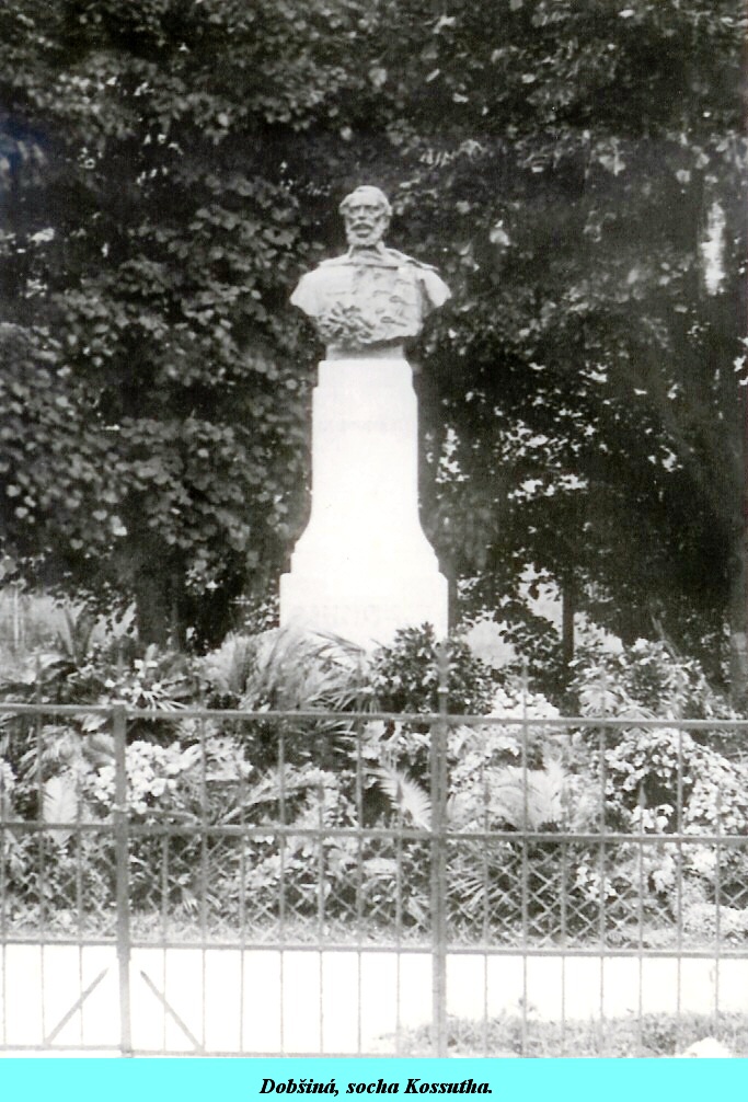 1 - 011a - Dobšiná, socha Kossutha.