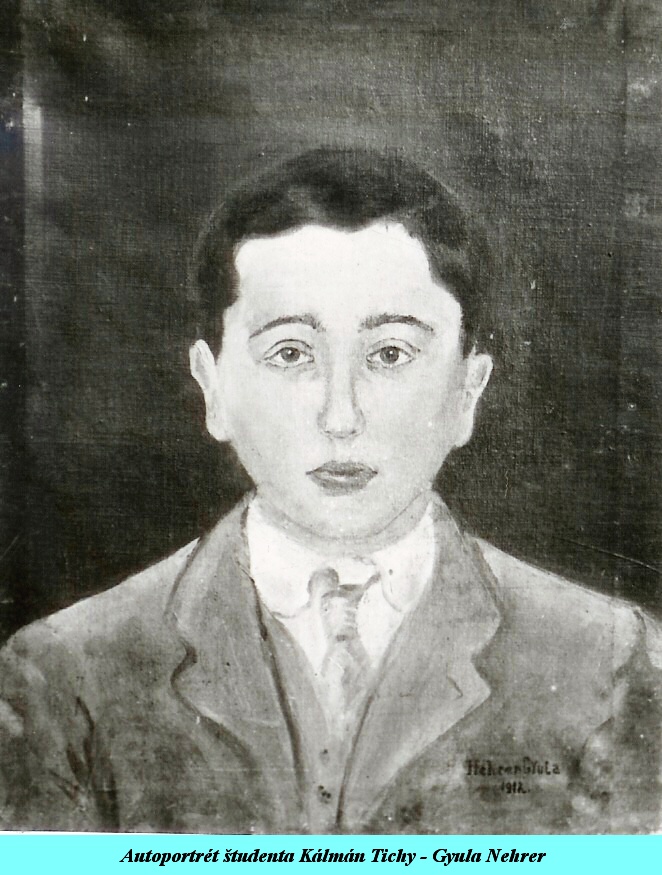 1 - 028b - Autoportrét študenta Kálmán Tichy - Gyula Nehrer