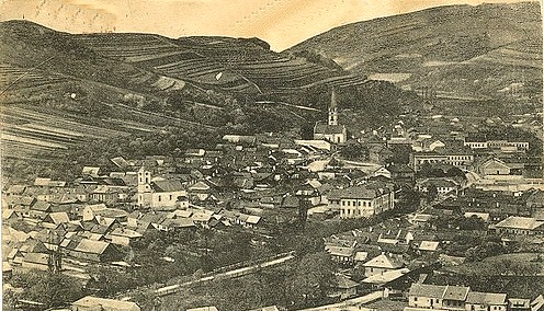 Dobšiná pohľad na mesto asi  po roku 1920
